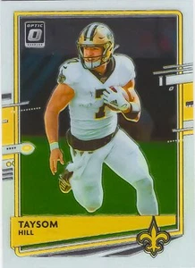 Taysom Hill 2020 Donruss Optic Football Chrome Base Card #72 New Orleans Saints - Picture 1 of 2