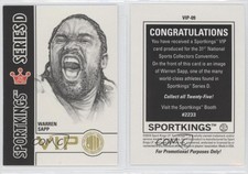 2010 Sportkings National Convention VIP Series D Warren Sapp #VIP-09 HOF
