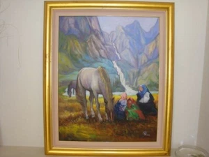 Wang Tung 王董 Contemporary Original Chinese Artist's Oil Painting On Canvas - Picture 1 of 5