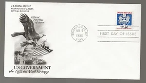 US Scott #O136, First Day Cover 5/15/85 Washington Single Official - Picture 1 of 1
