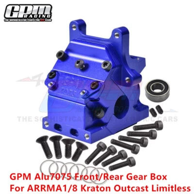 GPM Alu 7075 Front/Rear Gear Box Bulkhead For ARRMA Kraton Outcast 1/7 MOJAVE 6S - Image 1 of 4