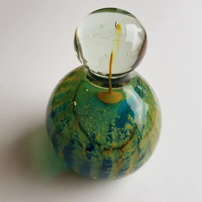 Mdina Malta art glass paperweight Sea Sand design studio hand blown vintage - Image 1 of 4