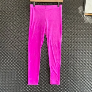 Lily Pulitzer Pink Velour Pull On Pants Leggings Girls Youth Size XL Casual Wear - Picture 1 of 7