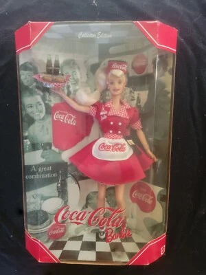 Muñeca Barbie Coca Cola Edición Coleccionista #22831 Car Hop Camarera NRFB 1998 Mattel Foto 1 de 3