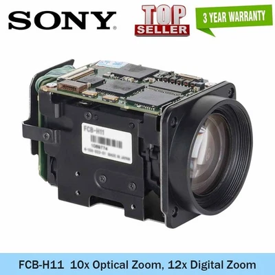 NEW SONY FCB-H11 10X Optical Zoom Mini Analog HD Color Block Camera Module - Image 1 of 4