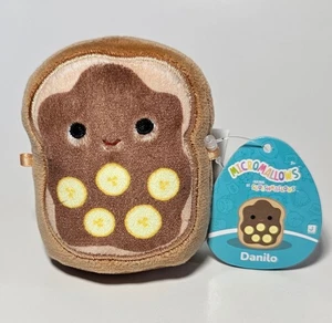 2.5” Squishmallows Micromallows *Danilo Banana Bread Toast* Micromallow Series 4 - Picture 1 of 9