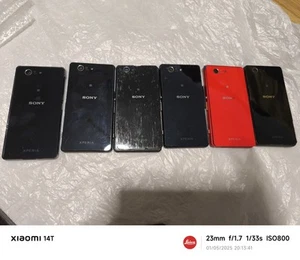 7x Sony Xperia Z3 Compact D5803 Smartphone For Parts Joblot - Afbeelding 1 van 3