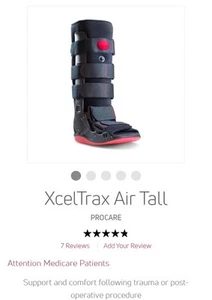 XCeltrax AIR TALL - DJO - DONJOY - Bota de Aire para Caminar TALLA FOOT - GRANDE - Negra - Imagen 1 de 22