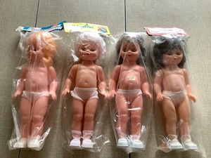 Lotto 4 BAMBOLE ANGELO bambina 13” fibra plastica artigianali Westrim occhi in movimento NUOVE artigianato - Foto 1 di 5