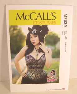 McCall's 7339 Yaya Han Lined, Boned Corsets Costume Pattern Misses' 6-14 Uncut - Picture 1 of 3