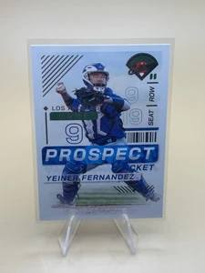 2024 Panini Prospect Edition Baseball Ticket #151 Yeiner Fernandez, Los Angeles - Bild 1 von 2