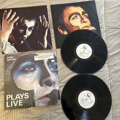 Peter Gabriel Plays Live 2 LP 1983 Geffen Records Like New - Image 1 of 4