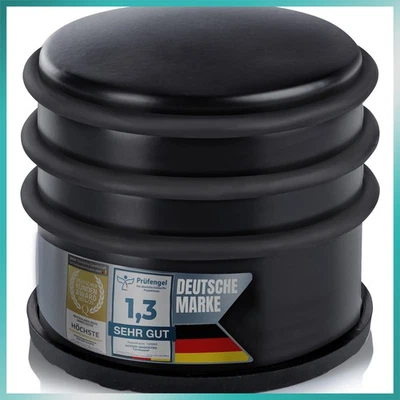 Türstopper Türpuffer Tür Stopper Feststeller Halter Edelstahl Schwarz Set 1,2 kg - Bild 1 von 4