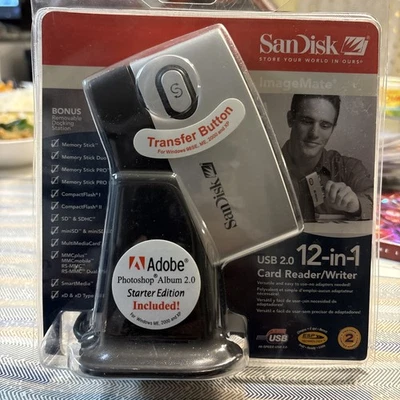 SanDisk ImageMate USB 2.0  12-in-1 Card Reader/Writer Brand New SDDR-89-A15 - Image 1 of 2