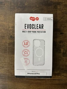 Tech21 Evo Clear (MagSafe) for iPhone 13 Pro Transparent MagSafe Phone Case New - Picture 1 of 1
