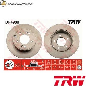 2x BREMSSCHEIBE DF4980 FÜR HYUNDAI ix35/GRANDEUR/SONATAV KIA OPTIMA G4KC 2.4L - Picture 1 of 16