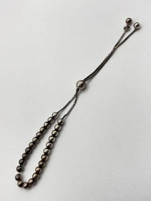 Brazalete ajustable de plata de ley 925 Karizia Spa KA 1772 Italia oro 8,25 pulgadas Foto 1 de 4