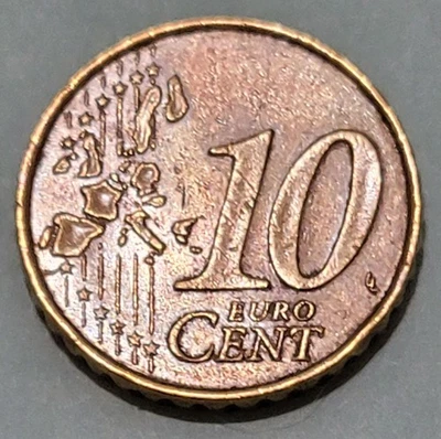 10 céntimos de euro Grecia 2002 * Marca de ceca "F" * Circulado Foto 1 de 2