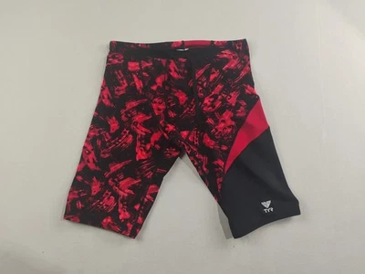 Pantalones Cortos de Natación TYR Emulsion Wave Jammer Tech Talla 26 Cordón Rojo Negro  Foto 1 de 4
