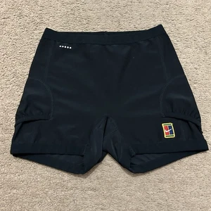 Women’s Nike Court Compression Shorts Size Medium Black Tennis - Picture 1 of 6