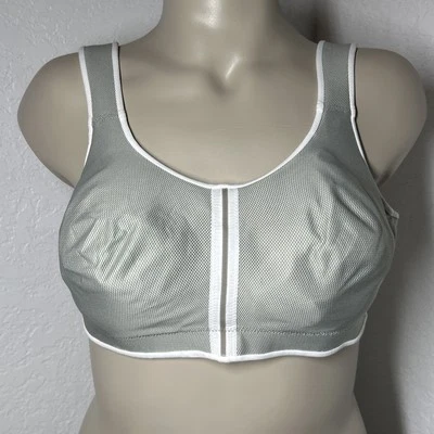 Anita Care Seamless Wire Free Soft Bustier Bra 42A Dove Cosamia Gray White - Image 1 of 4