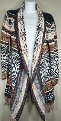 Cárdigan Suéter Boho Tejido Bordado Multicolor Sacred Threads Foto 1 de 4