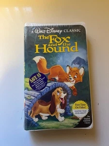 Disney VHS Tape - The Fox And The Hound Black Diamond Collection SEALED - Picture 1 of 5