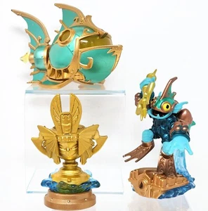 SKYLANDERS SUPERCHARGERS REEF RIPPER, BUCEO PROFUNDO BRANQUIAS GRUNT Y TROFEO MARINO - Imagen 1 de 22