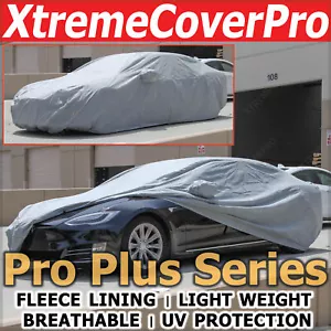 2016 2017 2018 2019 TESLA MODEL S BREATHABLE CAR COVER W/Fleece Dark Gray - - Foto 1 di 12