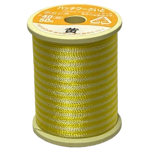 Kanagawa Patchwork 040 Silk Thread, 23 dtex 9x2, 50m, 8 Variegated Patterns - Picture 1 of 13