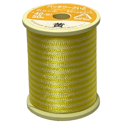 Kanagawa Patchwork 040 Silk Thread, 23 dtex 9x2, 50m, 8 Variegated Patterns - Image 1 of 4