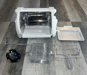 George Foreman Baby Rotisserie Roaster Discontinued Cooker w/ Basket - Picture 1 of 10