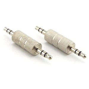 3.5mm Stereo Male to Male Audio Plug Jack Connector Coupler Adapter Joiner 5/10x - Picture 1 of 6