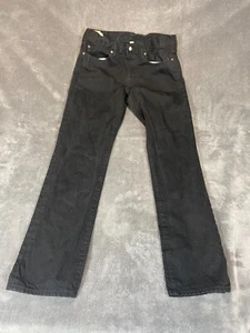 Jeans J Crew Uomo Kaihara 770 Tessuto Giapponese 34x34 Jeans Nero Demin - Foto 1 di 10