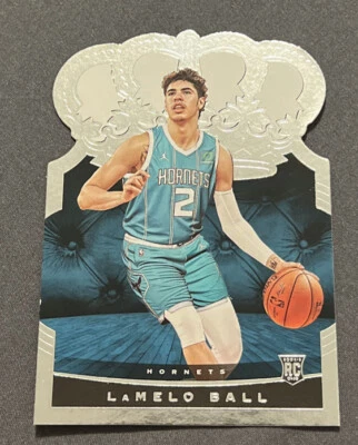 2020-21 Panini Crown Royale Crystal #79 LaMelo Ball RC Rookie Card Hornets - Image 1 of 2