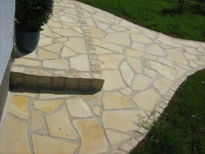 20M² NATURSTEIN TERRASSENPLATTEN POLYGONALPLATTEN TOSCANA TREPPE WEGPLATTEN 19MM - Bild 1 von 8