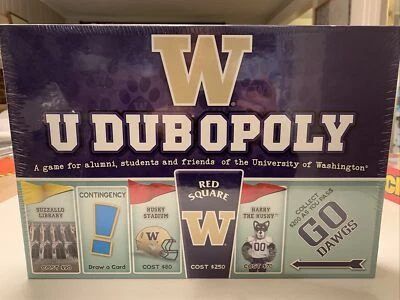 W Udubopoly Monopoly Board Game University of Washington NEW Factory Sealed! - Image 1 of 2