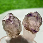 2 Stck. NATÜRLICHE Amethyst Quarz Kristall Rot Super Seven Mineral Probe n591