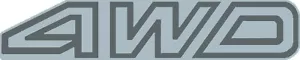 Vinyl Automotive Boot/Tialgate 4WD Decal to suit Subaru GL L-Series Wagon - Picture 1 of 4