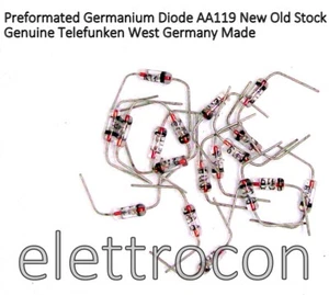 2 pezzi Diodi al Germanio AA119 preformattato Telefunken (NOS) - Imagen 1 de 1