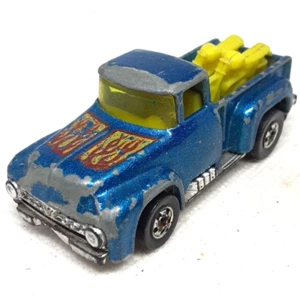 Hot Wheels 56 Hi Tail Hauler Pickup W/Motorcycles 1973 Blue Made In Malaysia - Picture 1 of 10