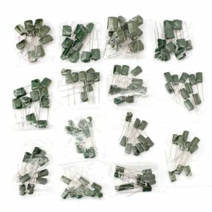 180PCS 18 Values Polyester Film Capacitor Assortment Electrolytic Kit 63-630V - Picture 1 of 4
