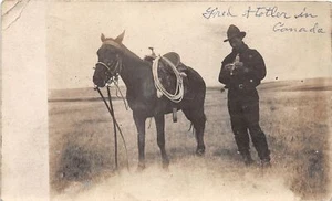 J46/ Swifts Current Saskatchewan Kanada RPPC Postkarte c10 Stotler Cowboy 359 - Bild 1 von 4