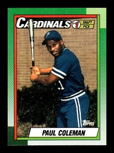PAUL COLEMAN ⚾ 1990 Topps Baseball #654 St. Louis Cardinals RC Rookie - Bild 1 von 2