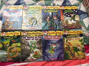 Geronimo Stilton Book Lot Of 8 ~Red Pizzas Paperback Books ~ Scholastic - Picture 1 of 10