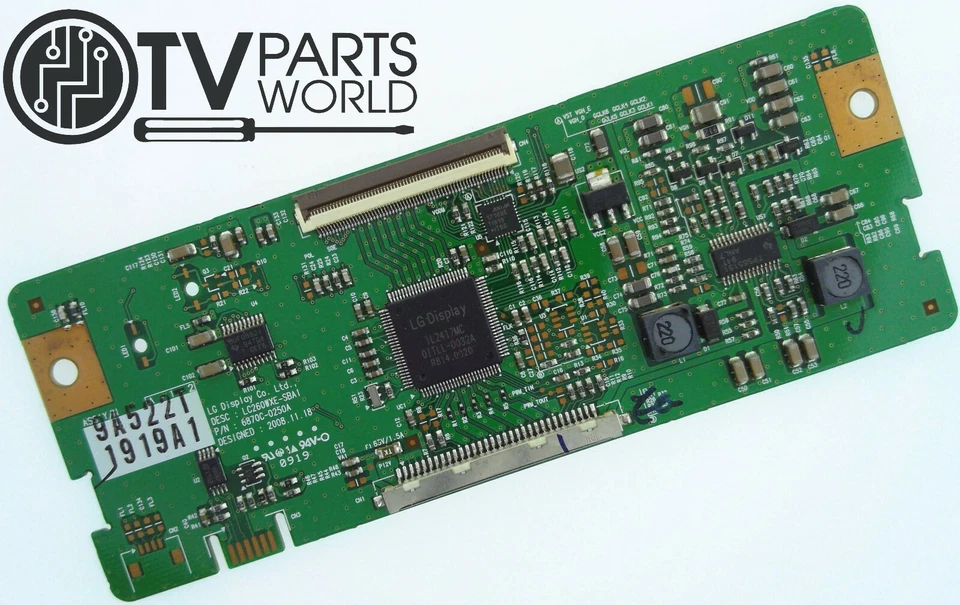 Placa T-Con para TV SANYO DP26649 6871L-1919A 1919A1, 9A522T, 6870C-0250A (PIEZA OEM) Foto 1 de 1