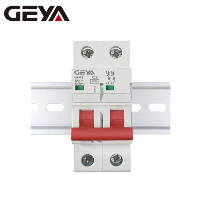 GEYA Mini Circuit Breaker AC MCB 2Pole 4.5kA 6/10/16/25/32/40/50/63Amp Din Rail