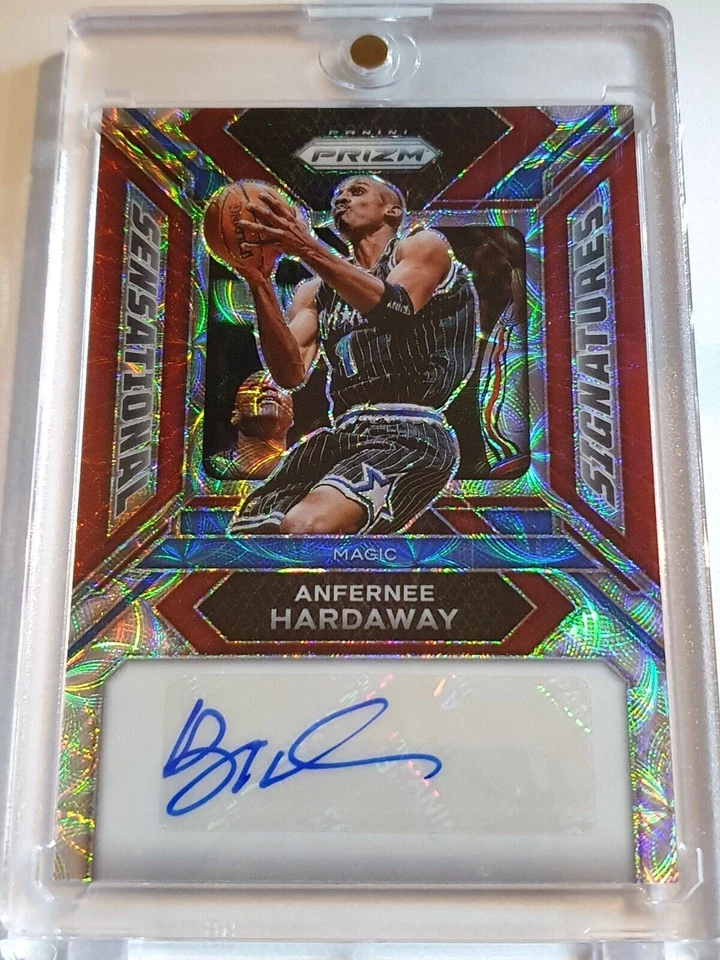 Prizm Anfernee Hardaway 2023 elección automática/88 hologramas firmas sensacionales - raro Foto 1 de 4