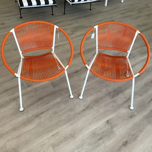 Mallin Mid Century Modern Hoop Chair Pair - Picture 1 of 3