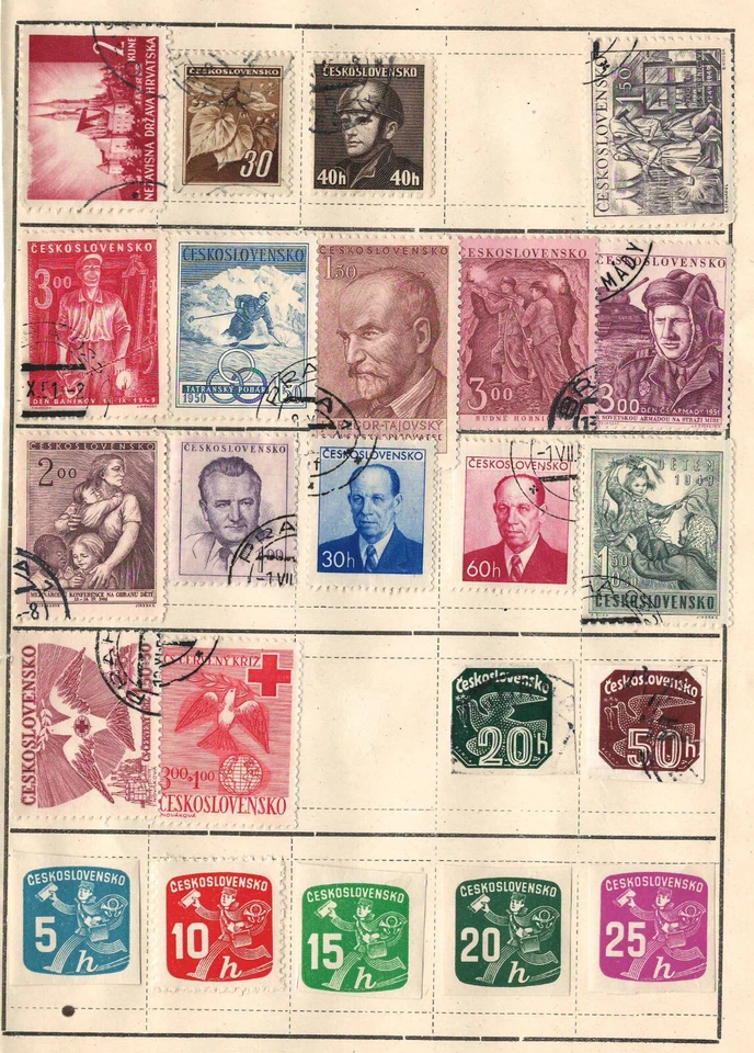 Worldwide Very Fine Used Stamps Honged on List #19 - Image 1 of 1